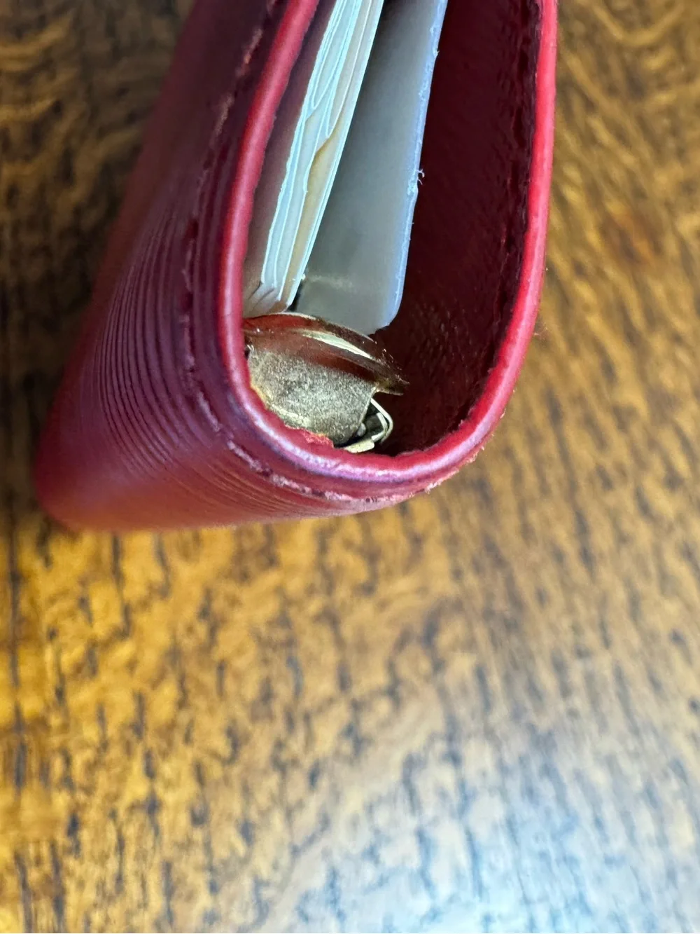 Louis Vuitton Red Epi Leather Agenda PM